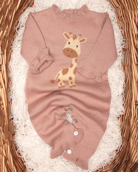 Tutina Neonata in Puro Cotone Bio - Sweet Savana