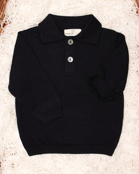 Polo in Maglia in Cotone Bio per Neonati