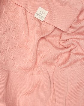 Copertina Culla in Bamboo e Cotone Naturali - Aura Traforata