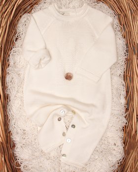 Tutina Lunga Neonati in Puro Ecalipto - Little Bunny