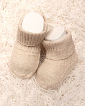 Scarpine Neonati in Lino e Cotone - Linum