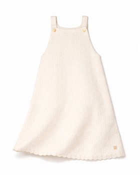 Vestito Bambina in Bamboo e Cotone Bio - Aura Traforata