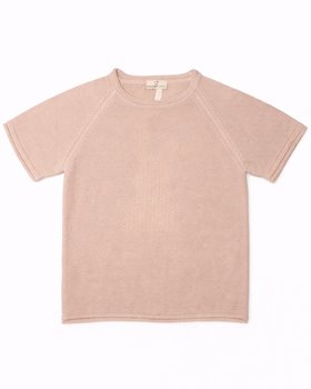 Children’s Short Sleeve Sweater in Pure Eucalyptus