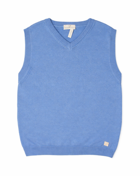 Gilet Scollo V in Cotone Biologico Bambino