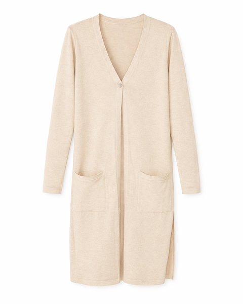 Maxicardigan over cotone donna