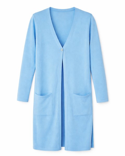Maxicardigan over cotone donna