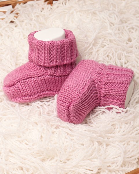 Scarpine nascita pura lana merino