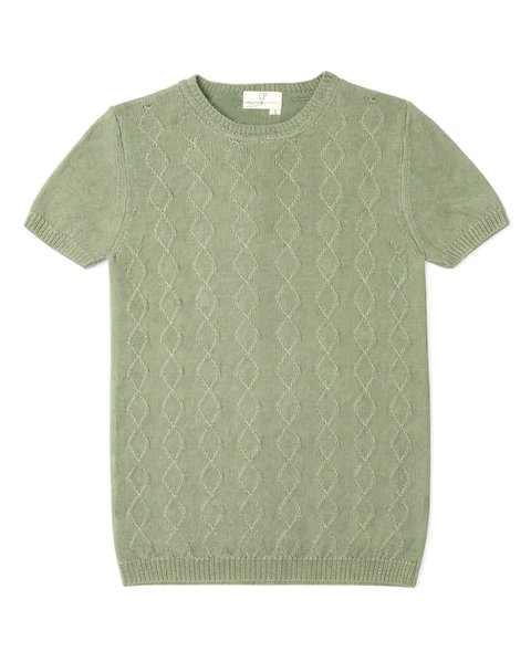 T-shirt losanghe eucalyptus in puro eucalipto per ragazzi