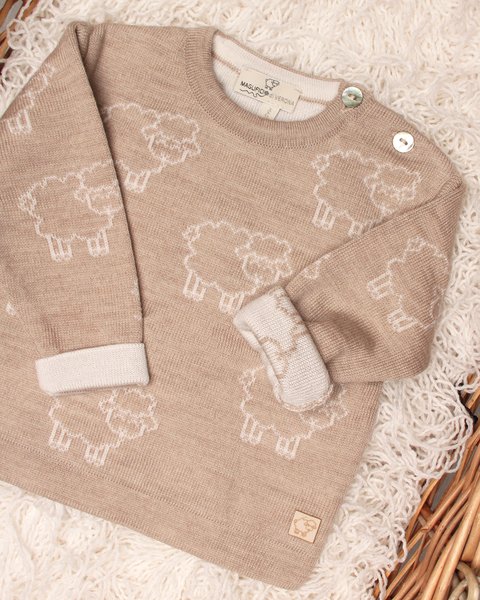 Woolly - maglia neonati in pura lana merino extrafine