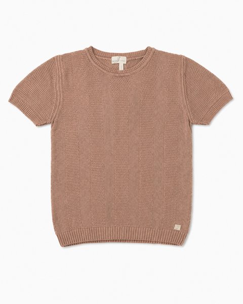 T-shirt links verticale in bamboo cotone