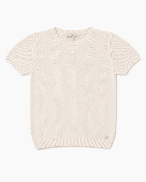 Maglia manica corta in bamboo e cotone bio - aura