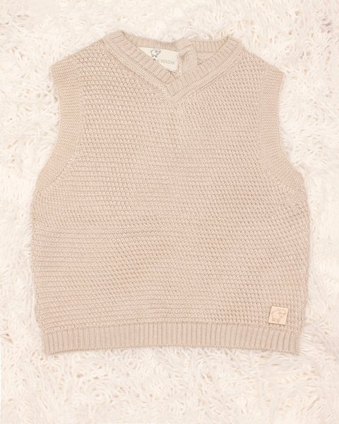 Gilet neonato in bamboo e cotone naturali - aura