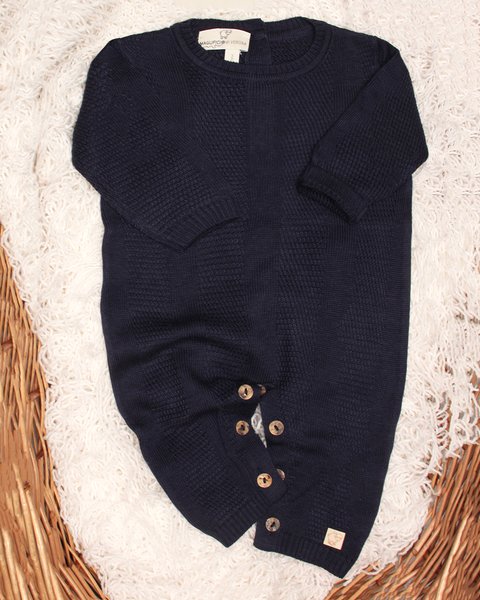 Tutina in maglia di bamboo e cotone naturali - aura