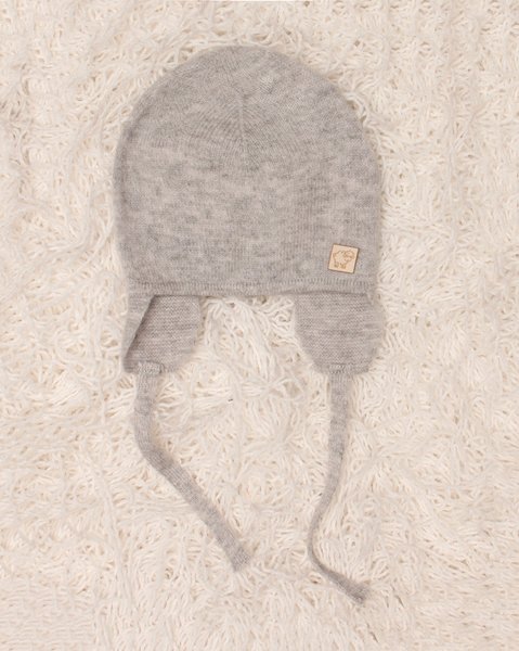 Berretto paraorecchie neonati in pura lana merino ultrafine