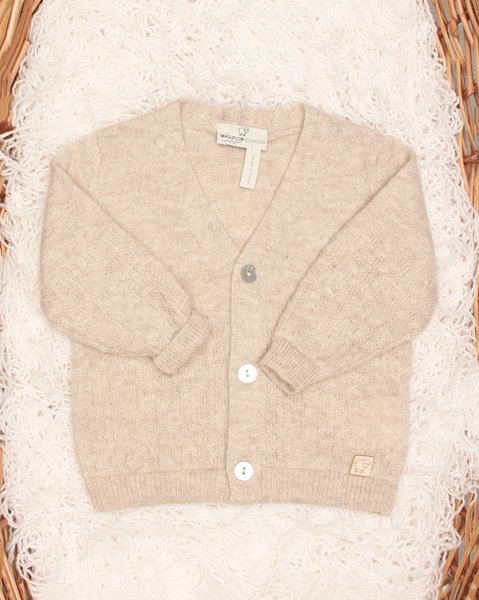 Pure cashmere baby v-neck cardigan