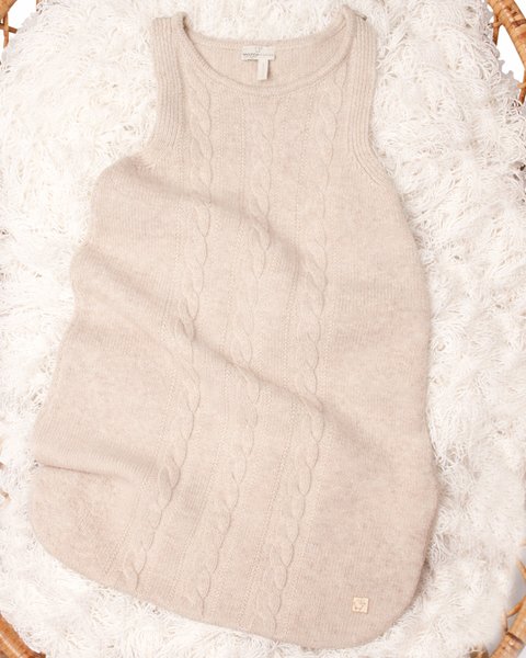 Sacco nanna neonato in pura lana vergine merino ultrafine 0-9 mesi