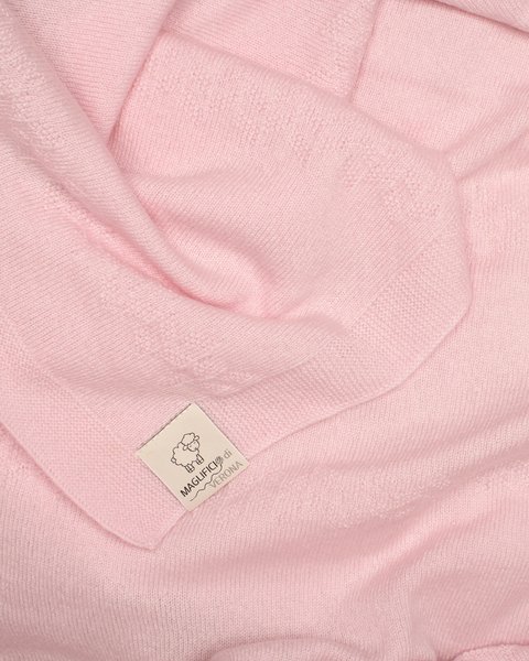 Copertina neonato in puro cashmere 70x80 cm