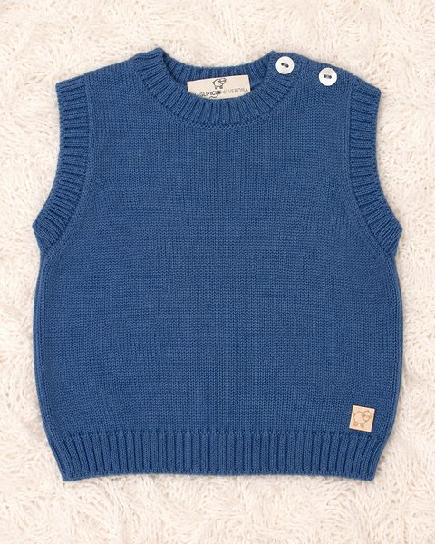 Gilet per neonati in lana merino