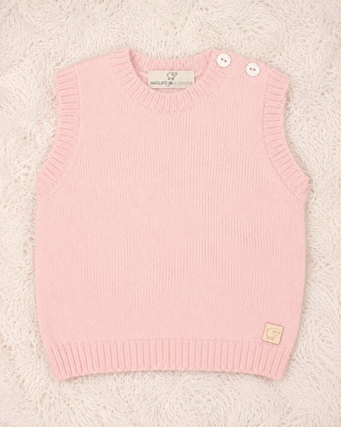 Gilet per neonati in lana merino
