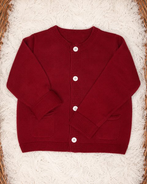 Jacke mit taschen aus reiner merinowolle