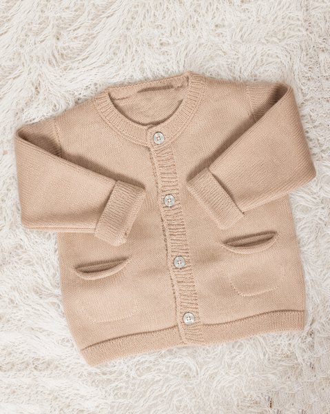 Jacke mit taschen aus reiner merinowolle