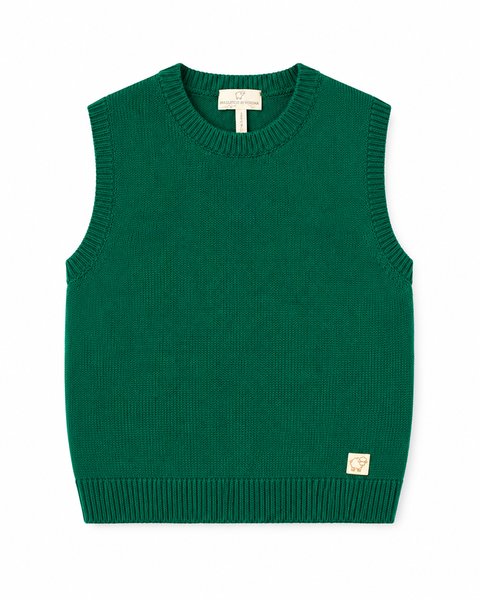 Gilet pura lana merinos bimbi unisex