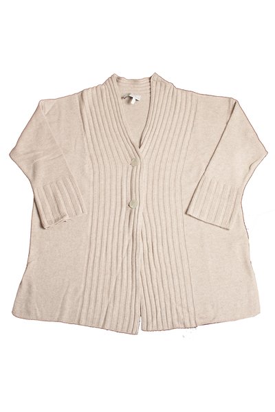 Cardigan over coste cashmere blend donna