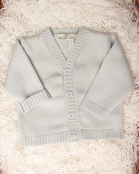 Cardigan pura lana neonato