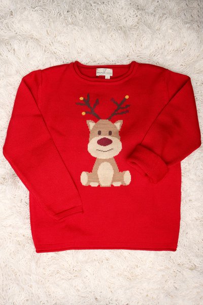 Maglione natale bimbi in pura lana merino