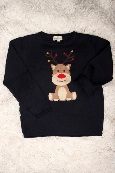 Maglione natale bimbi in pura lana merino