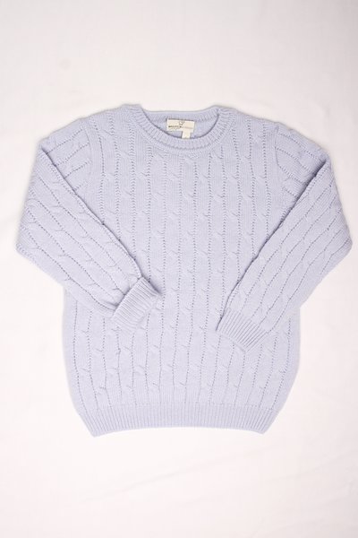 Maglia trecce bimbi in pura lana merino ultrafine