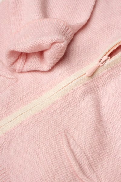 Giubbetto zip cashmere blend neonati