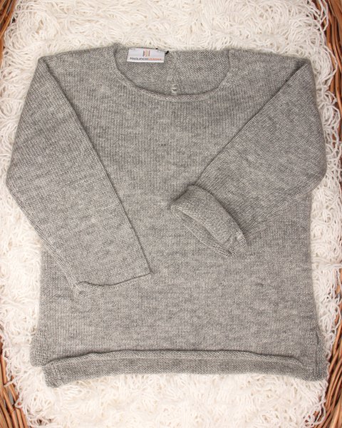 Maglia girocollo basic in cashmere blend