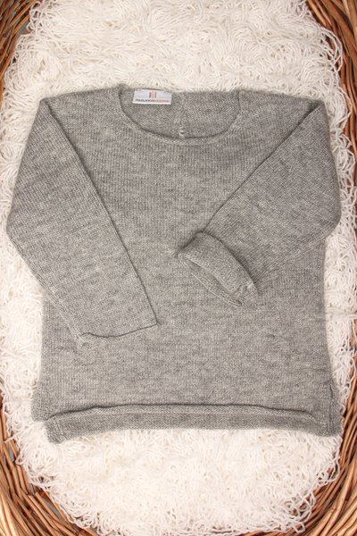 Maglia girocollo basic in cashmere blend