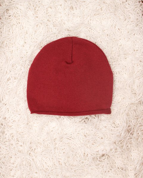 Cappellino neonato in pura lana merino - essential