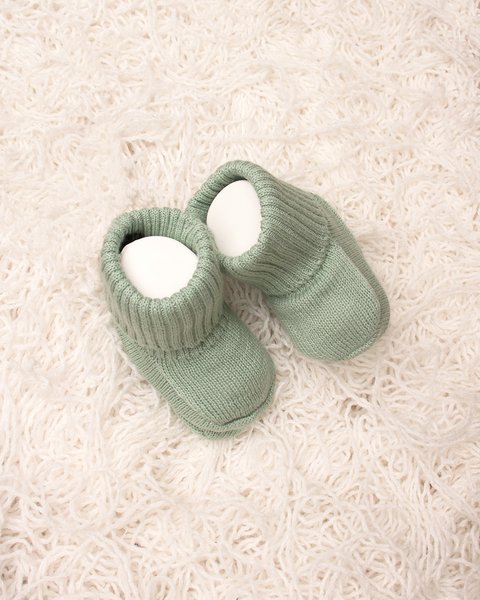 Scarpine neonato in puro cotone bio