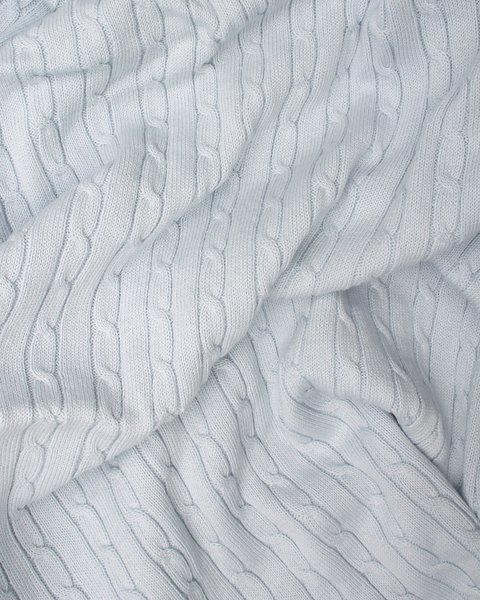 Coperta trecce culla in puro cotone bio