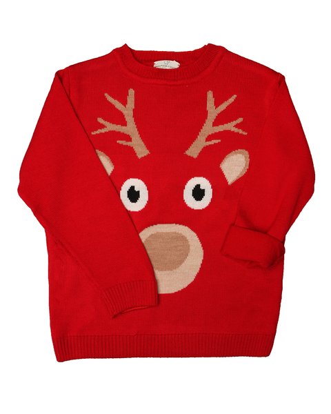 Girocollo natale bimbi in pura lana merino
