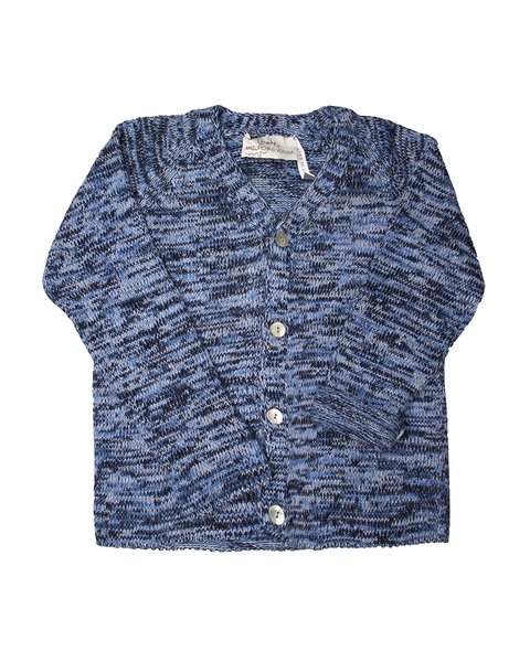 Cardigan moulinè per bambine in cashmere blend