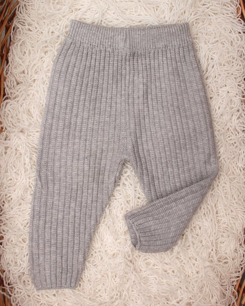 Pantaloni maglia neonati primula in puro cotone bio