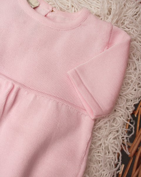 Vestito neonata basico in puro cotone bio