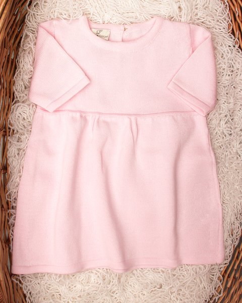 Vestito neonata basico in puro cotone bio