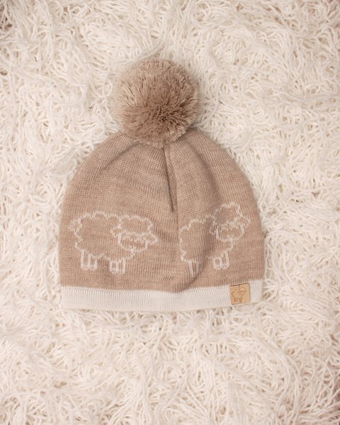 Woolly - cappellino neonato invernale in pura lana merino
