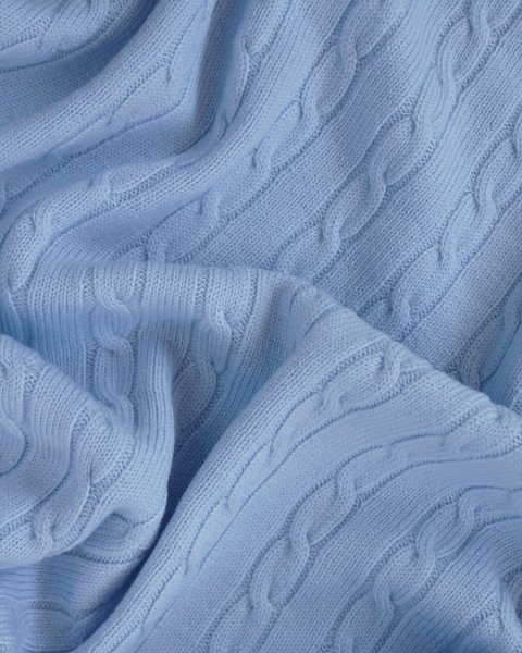 Copertina neonato in lana a trecce misura 80*100cm - essential