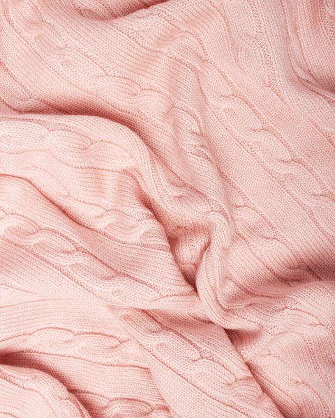 Copertina neonato in lana a trecce misura 80*100cm - essential