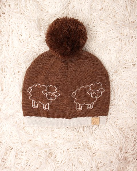 Woolly - cappellino neonato invernale in pura lana merino