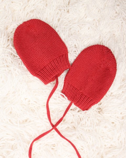 Muffole neonato nascita in pura lana merinos extrafine