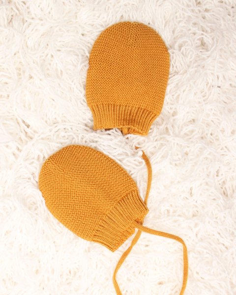Muffole neonato nascita in pura lana merinos extrafine