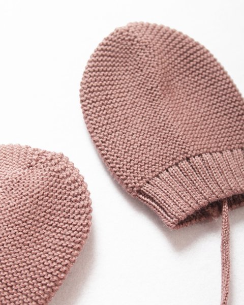 Muffole neonato nascita in pura lana merinos extrafine