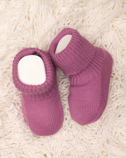 Scarpine neonato in puro cotone bio